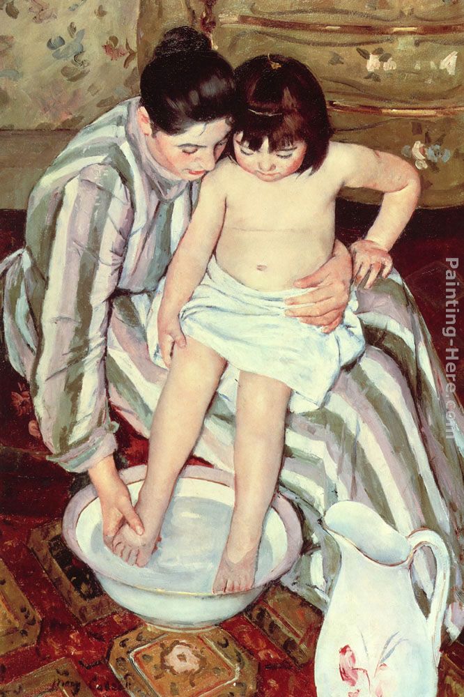 The Bath painting - Mary Cassatt The Bath art painting